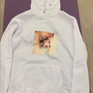 Ariana Grande White Hoodie